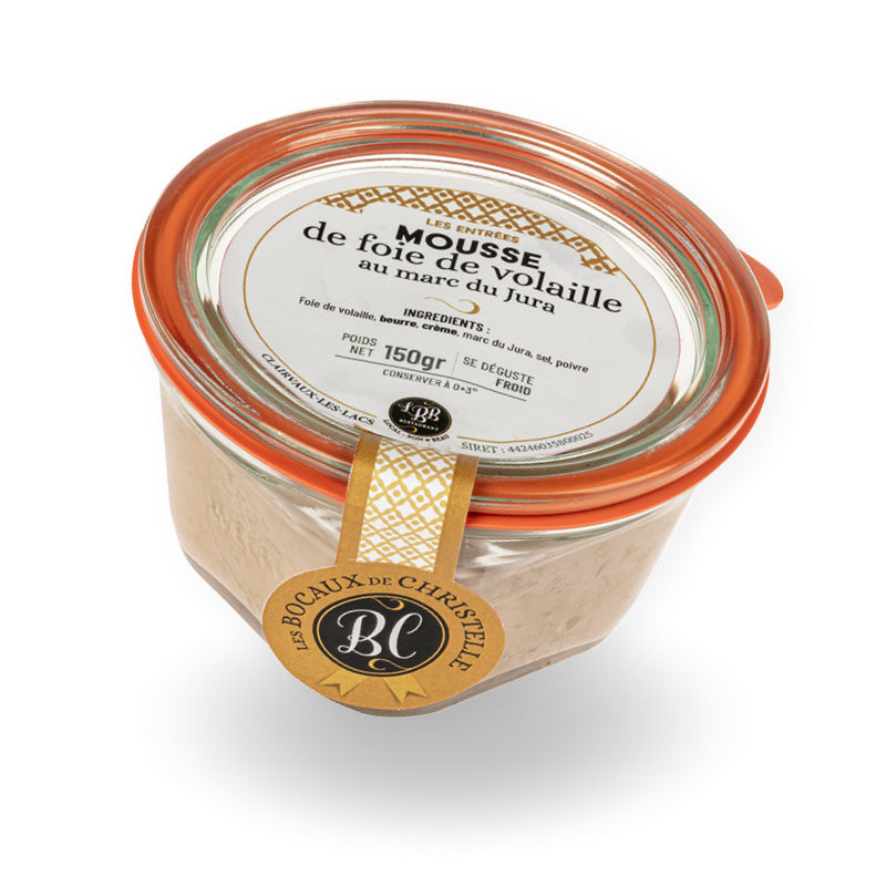 Mousse de foie de volaille au Marc du Jura - Les bocaux de Christelle