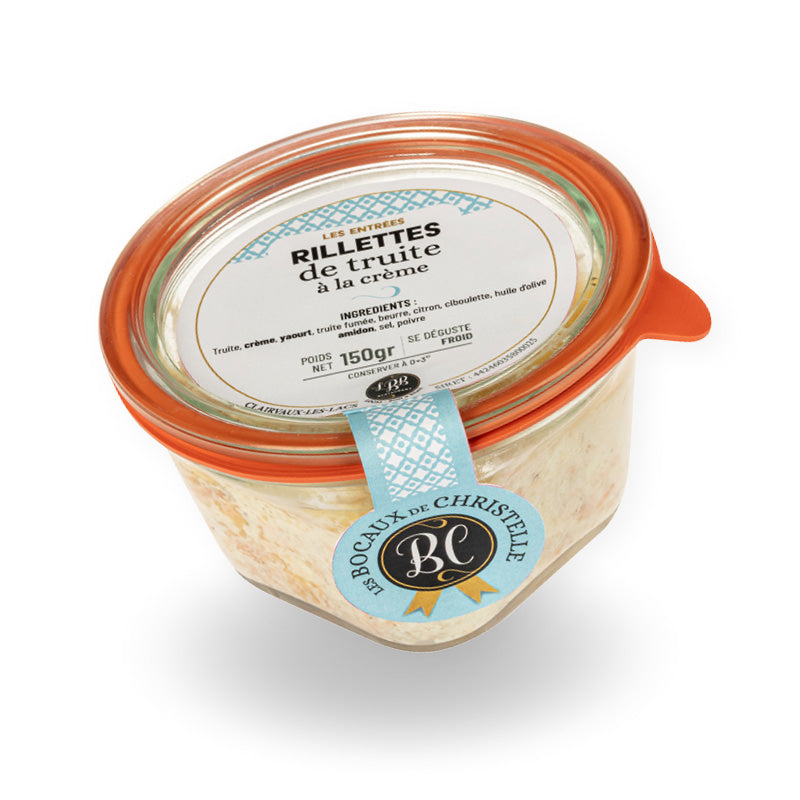 Rillettes de truite à la crème - Les bocaux de Christelle