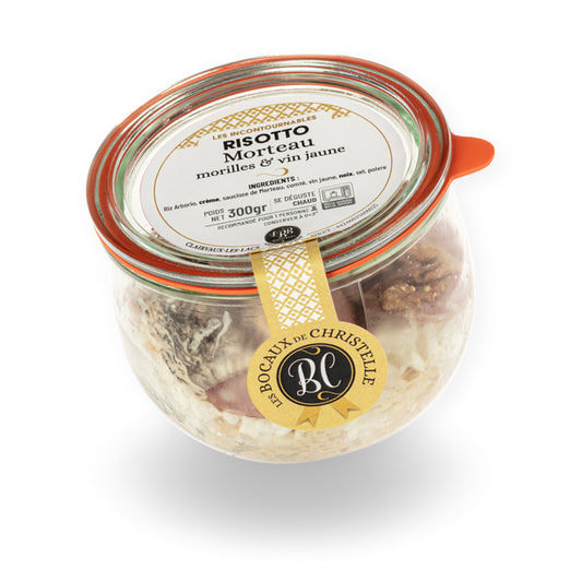 Risotto Morteau - morilles & vin jaune - Les bocaux de Christelle