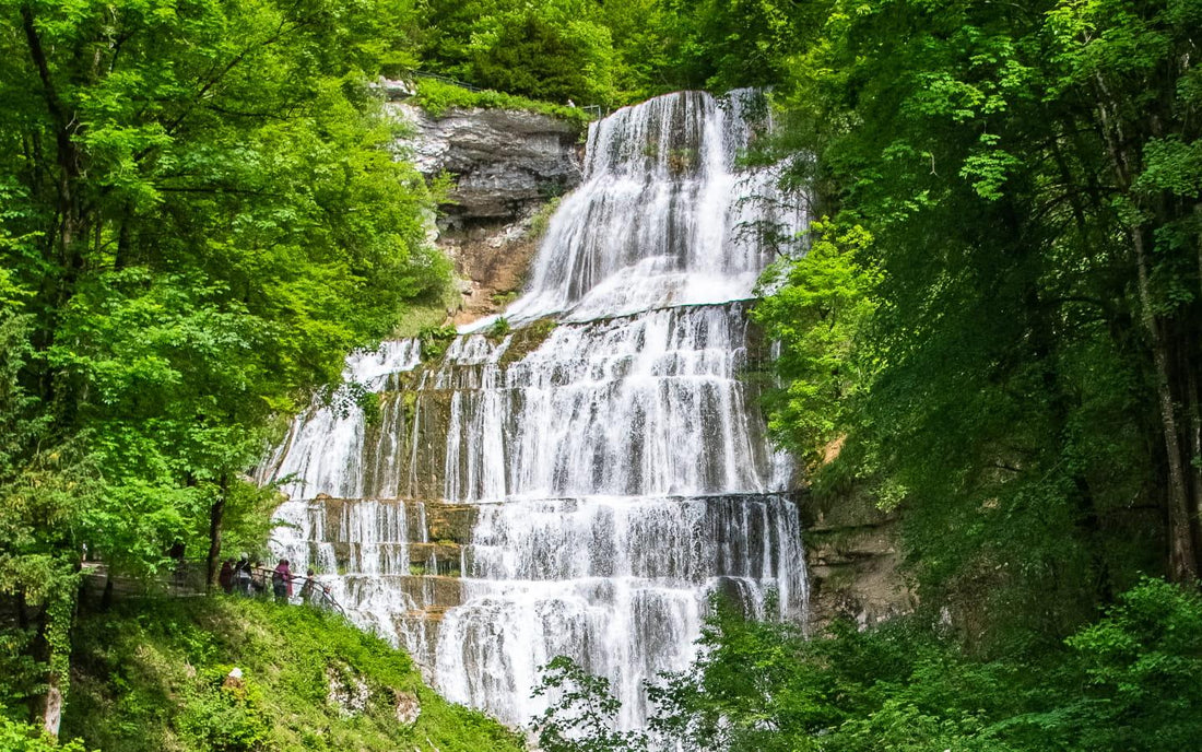 Cascades du Hérisson dans le Jura près de Clairvaux-les-Lacs