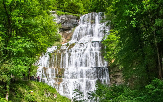 Cascades du Hérisson dans le Jura près de Clairvaux-les-Lacs