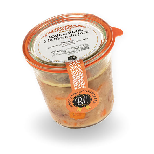 Joue de porc à la bière du Jura - Les bocaux de Christelle